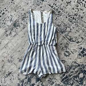 Blue Stripped Jumpsuit/Romper